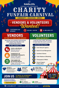 📢 PENCARIAN SUKARELAWAN BAGI CHARITY FUNFAIR CARNIVAL 2026