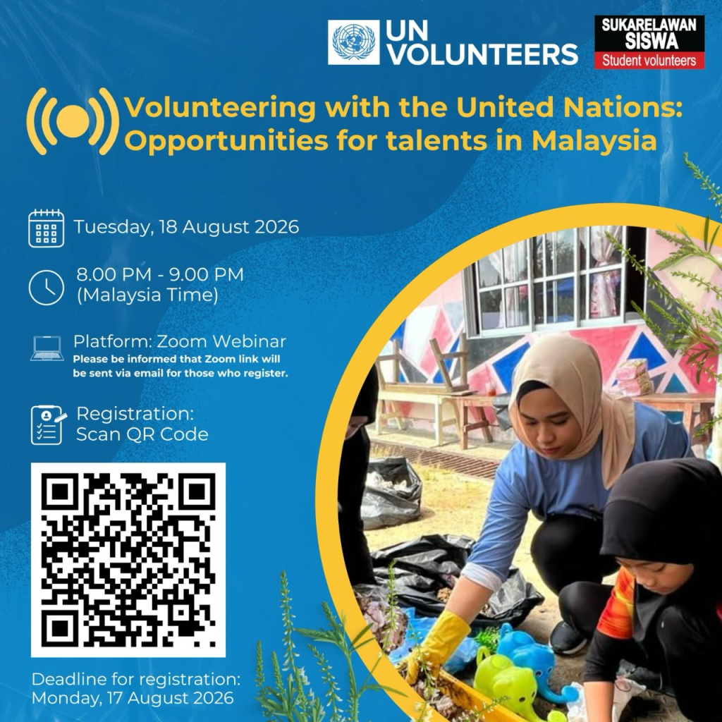 🌍 Interested in making a difference through the United Nations in #Malaysia ?